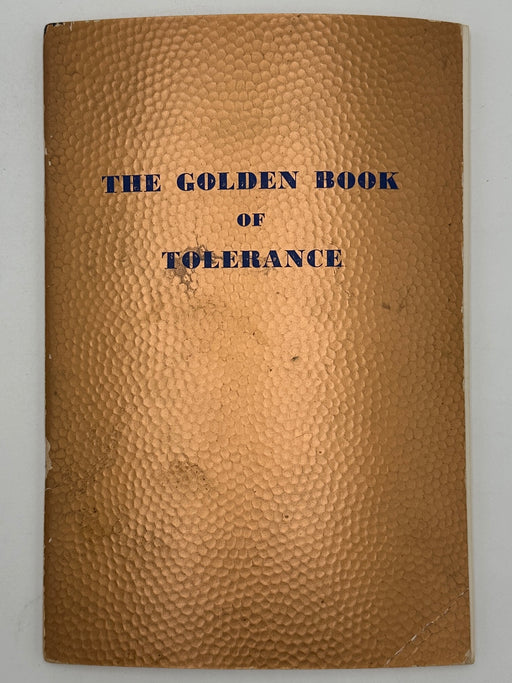 The Golden Book of Tolerance by Father Ralph Pfau West Coast Collection