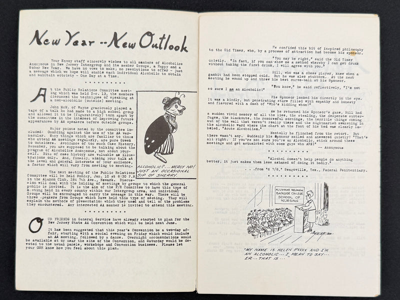 The Envoy — Vol. I, No. 2 — January 1966 | Newark, New Jersey Alcoholics Anonymous Intergroup Newsletter