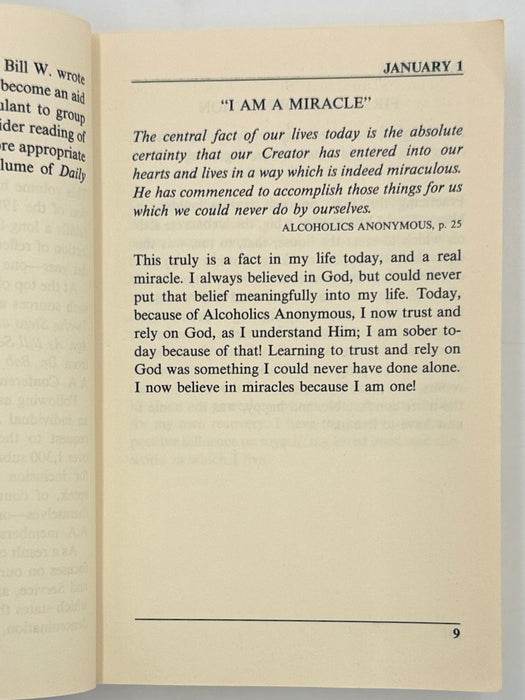 Daily Reflections - First Printing from 1990