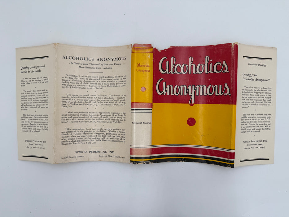 Alcoholics Anonymous First Edition 14th Printing from 1951 - ODJ