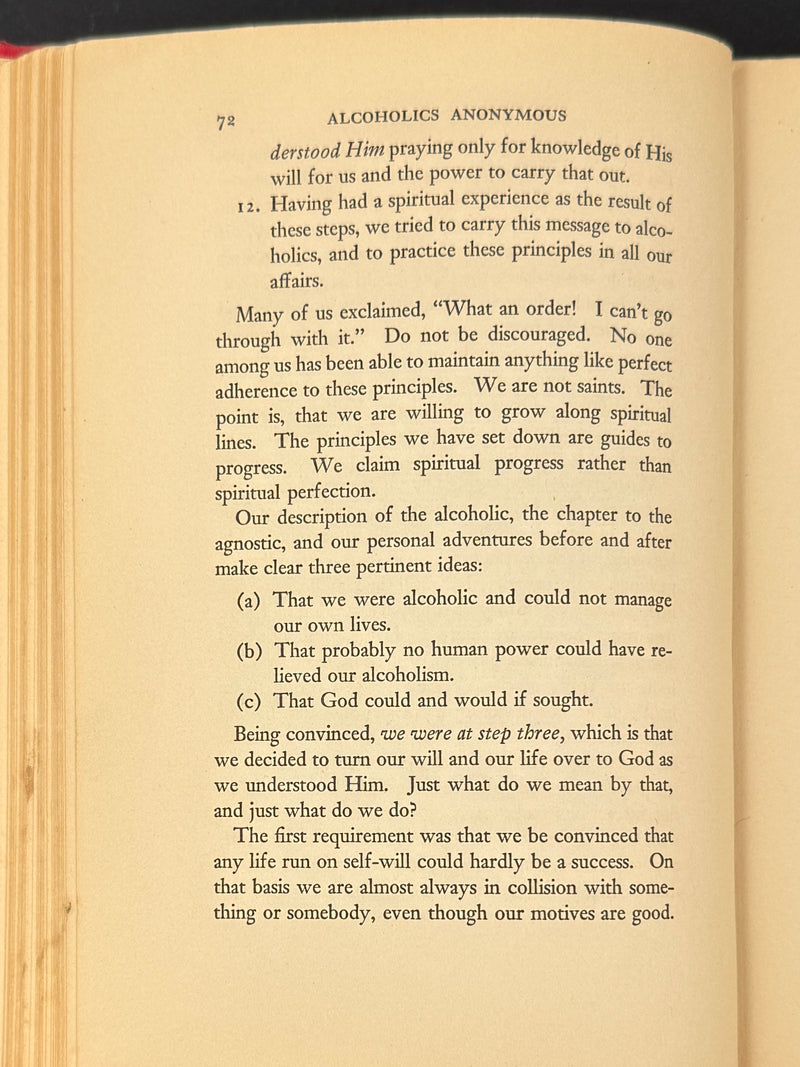 Alcoholics Anonymous — First Edition, First Printing | April 1939