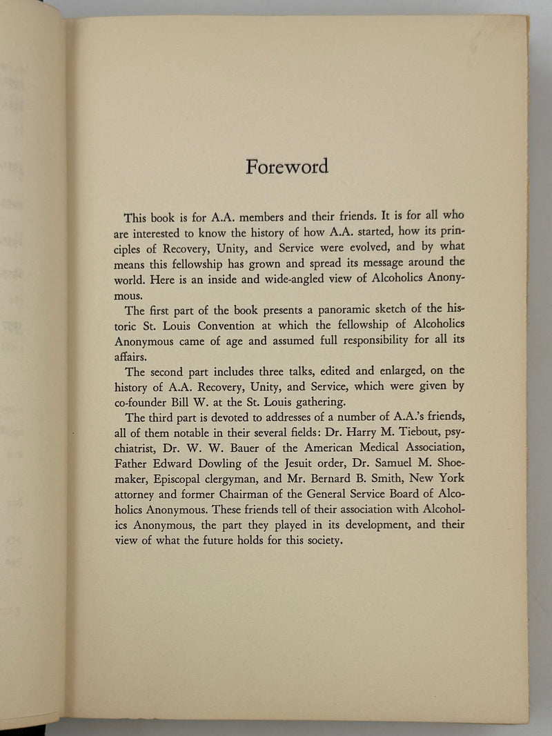 Alcoholics Anonymous Comes of Age — First Edition, First Printing (1957) Alcoholics Anonymous Publishing, Inc.