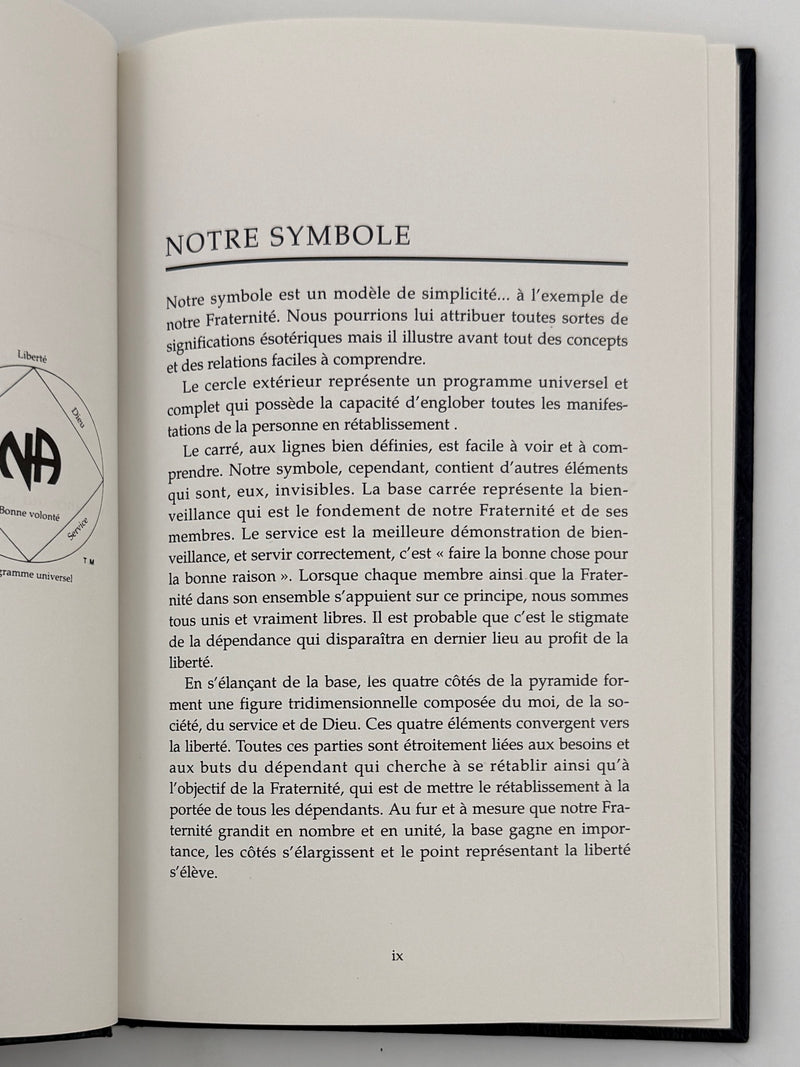 Narcotiques Anonymes — First French Edition, 1990 Printing | Original Dust Jacket