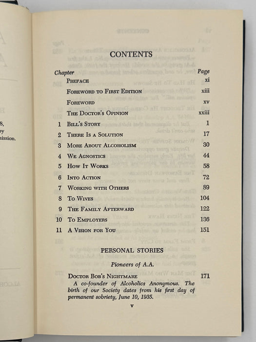 1976 Alcoholics Anonymous Big Book – Third Edition, First Printing – (ODJ)