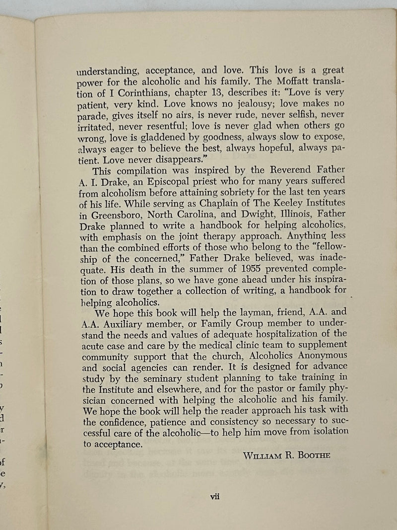 From Isolation to Acceptance: A Handbook for Helping Alcoholics Compiled by William R. Boothe