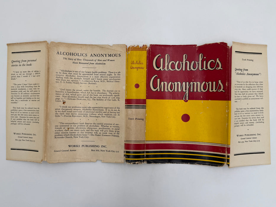Alcoholics Anonymous First Edition 10th Printing from 1946 - ODJ
