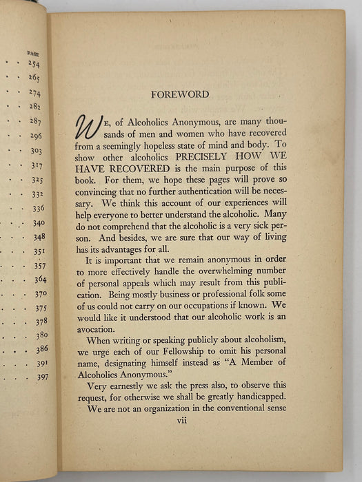 Signed by Bill & Lois Wilson - Alcoholics Anonymous First Edition Big Book 11th Printing