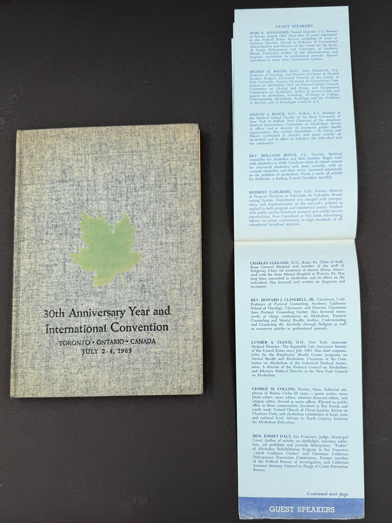 1965 Alcoholics Anonymous 30th Anniversary International Convention Collection