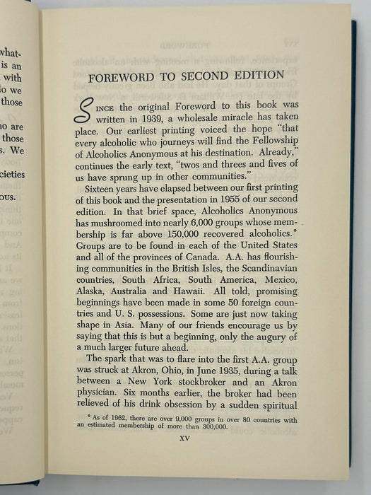 Alcoholics Anonymous Second Edition 5th Printing with ODJ