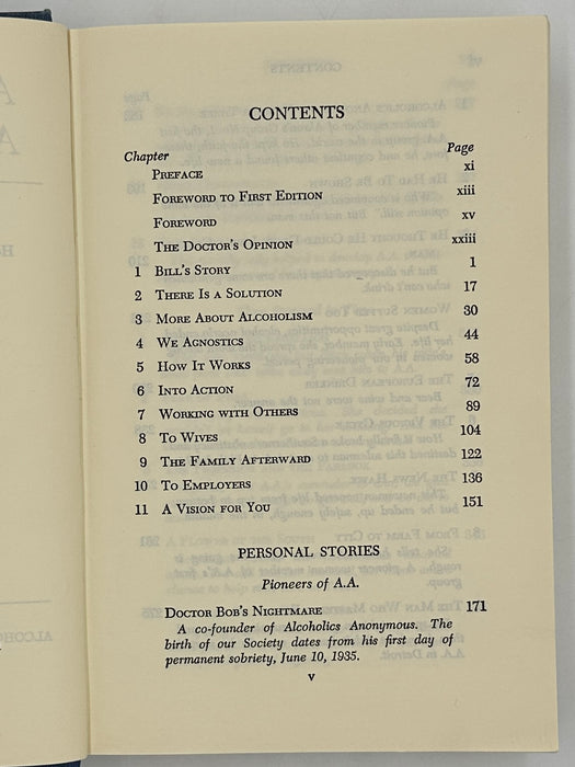 Alcoholics Anonymous Second Edition Big Book 14th Printing - ODJ