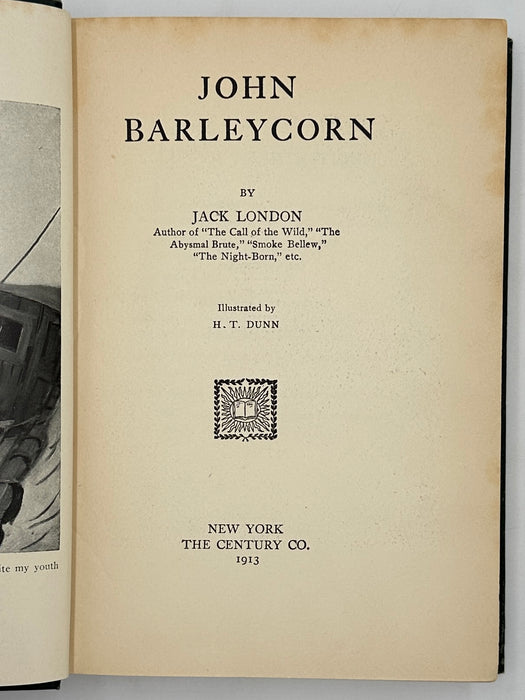 John Barleycorn by Jack London - First Printing from 1913 with ODJ