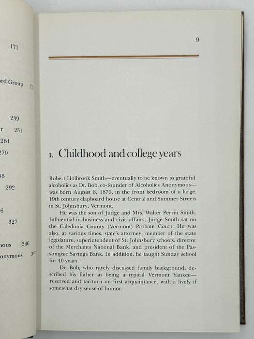 Dr. Bob and the Good Oldtimers - Second Printing 1980 - with Original Jacket