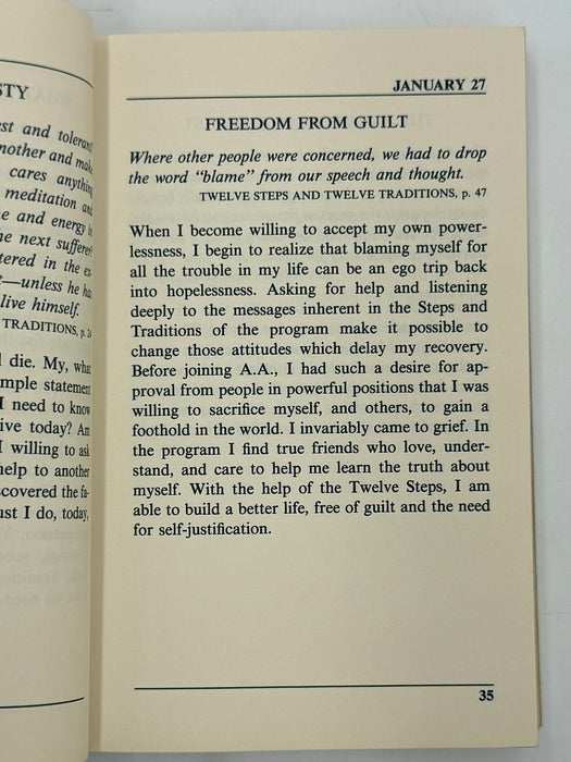 Daily Reflections - First Printing from 1990