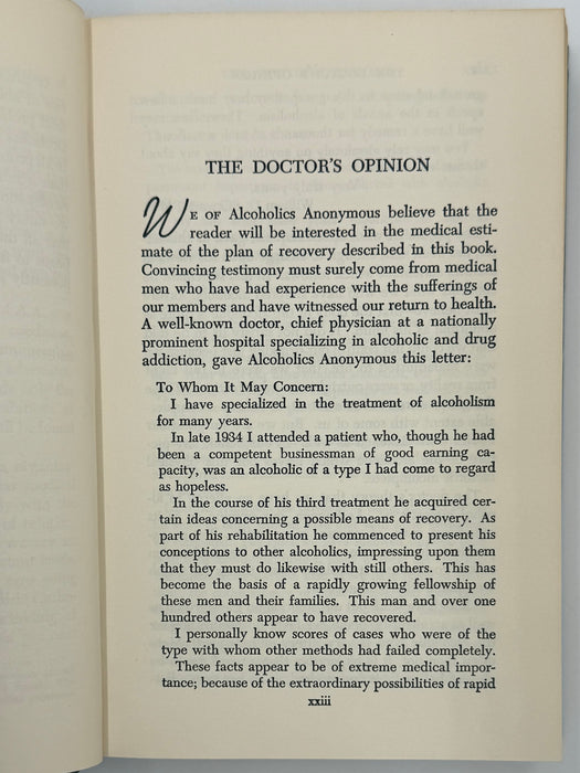 Alcoholics Anonymous Second Edition 15th Printing from 1973 - ODJ
