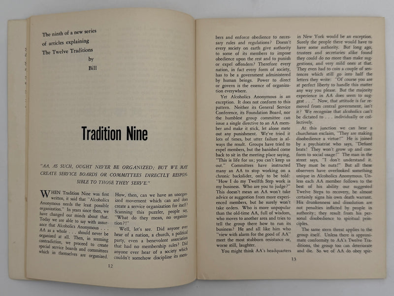 AA Grapevine from January 1953 - Milestone Report
