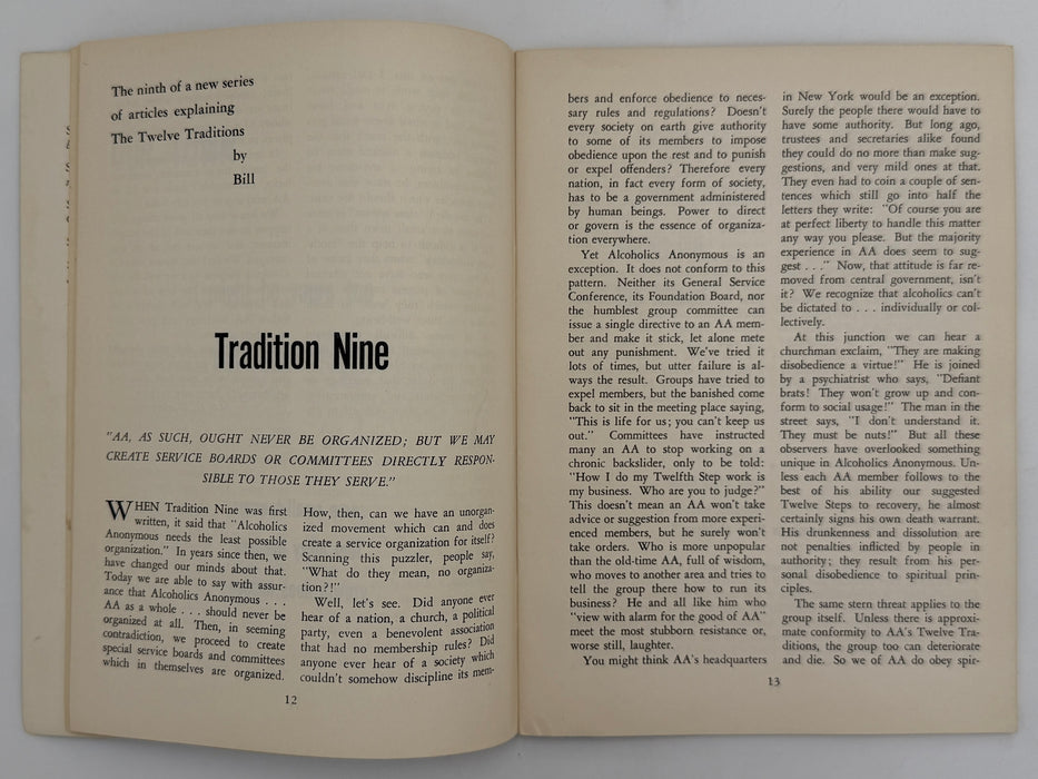 AA Grapevine from January 1953 - Milestone Report