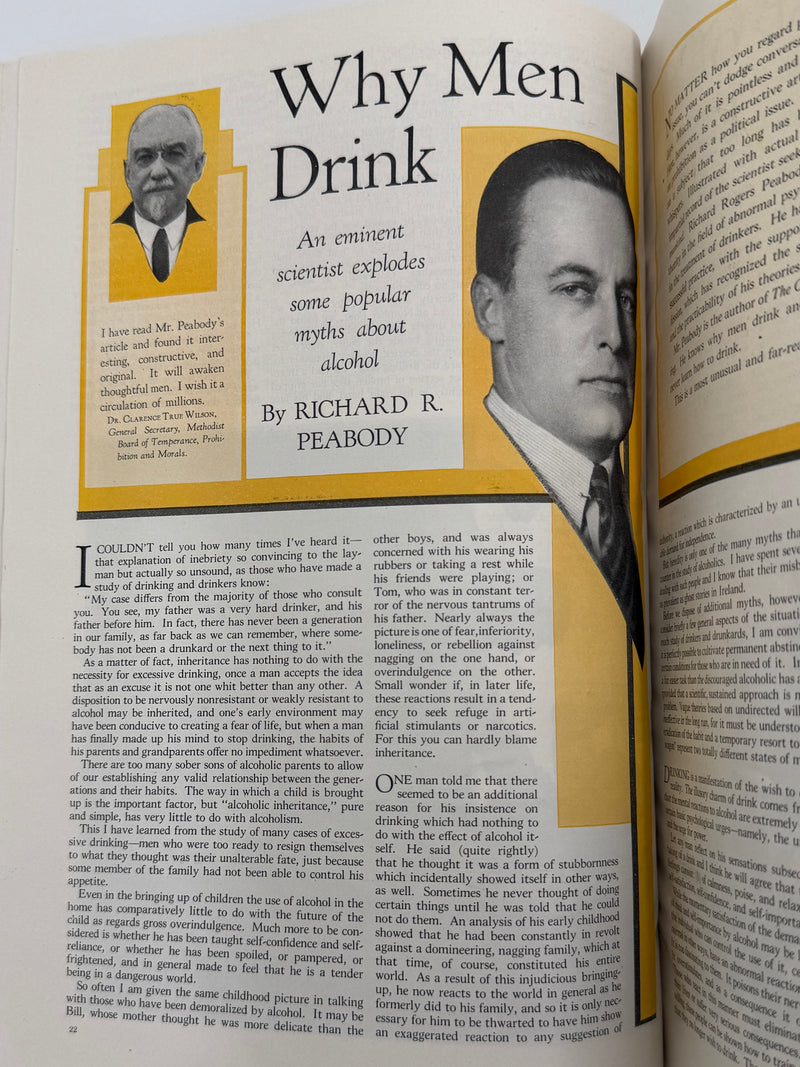 The American Magazine - Includes 'Why Men Drink' by Richard Peabody - September 1931