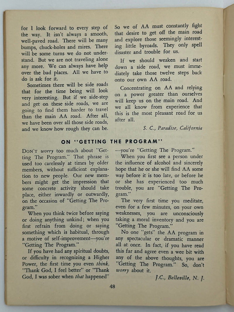 AA Grapevine - September 1953 - Surrender vs Compliance by Harry Tiebout Recovery Collectibles