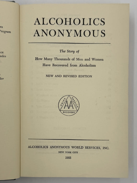 Alcoholics Anonymous Second Edition Big Book 11th Printing with ODJ