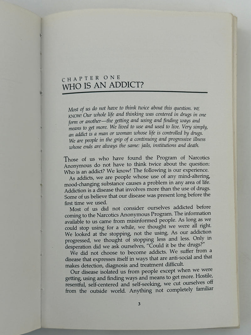 Narcotics Anonymous — Fourth Edition, First Softcover Printing | 1988