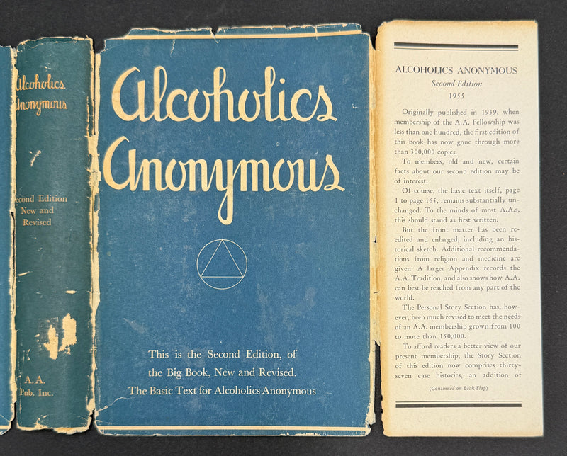 Alcoholics Anonymous Big Book — Second Edition, First Printing, First Issue — 1955