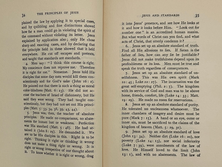 The Principles of Jesus (The Four Absolutes) by Robert E. Speer - 1902