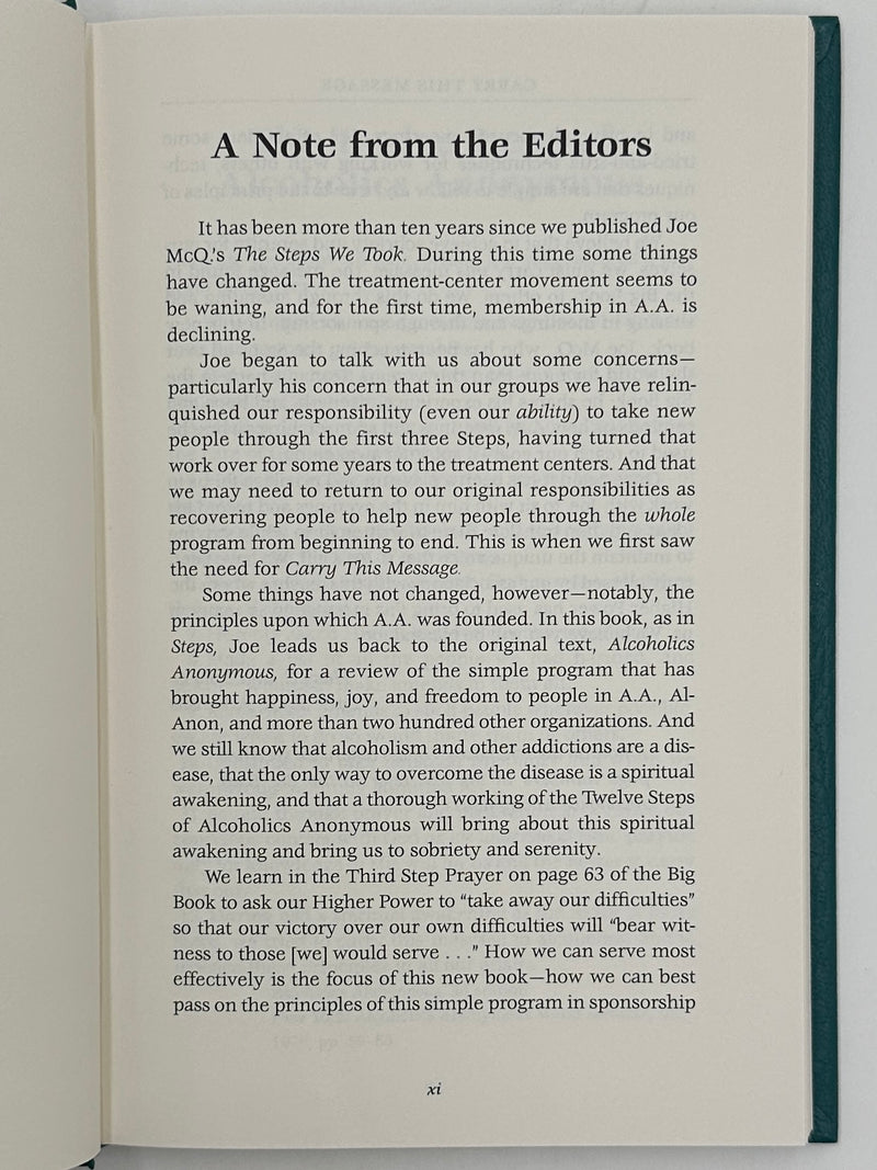 Carry This Message by Joe McQ. - 2002