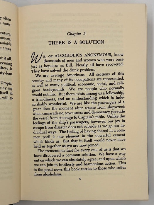 Alcoholics Anonymous Second Edition Big Book 10th Printing from 1969 with ODJ