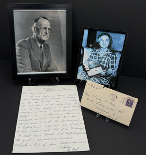 Exceptionally Rare 1949 Dr. Bob Handwritten Letter