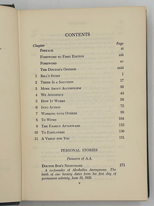 Alcoholics Anonymous Second Edition 5th Printing from 1962 - RDJ