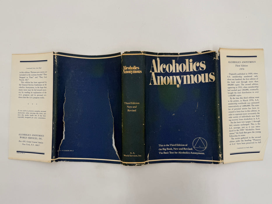 1976 Alcoholics Anonymous Big Book – Third Edition, First Printing – (ODJ)