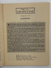 AA Grapevine from February 1952 - California Early History Recovery Collectibles