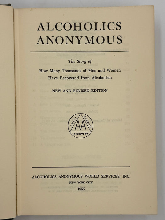 Alcoholics Anonymous Second Edition 8th Printing from 1966 - ODJ