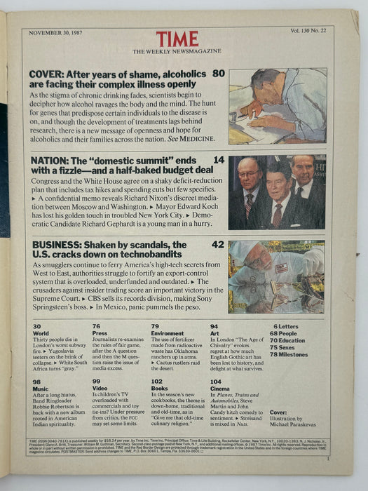 Time Magazine - Out in the Open - November 1987