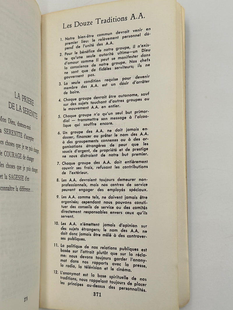 French Translation of Twenty-Four Hours a Day by Richmond Walker - Montreal West Coast Collection