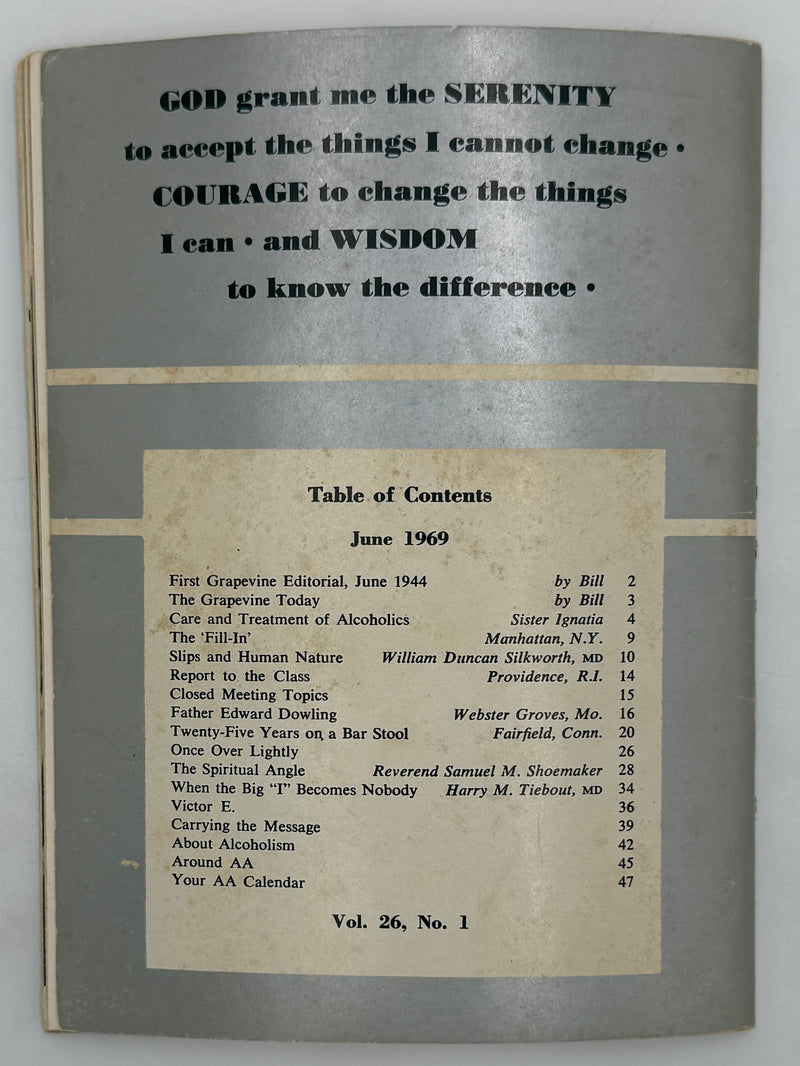 AA Grapevine - 25th Anniversary - June 1969