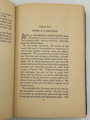 Alcoholics Anonymous First Edition 4th Printing Big Book 1943 - Blue - RDJ Recovery Collectibles