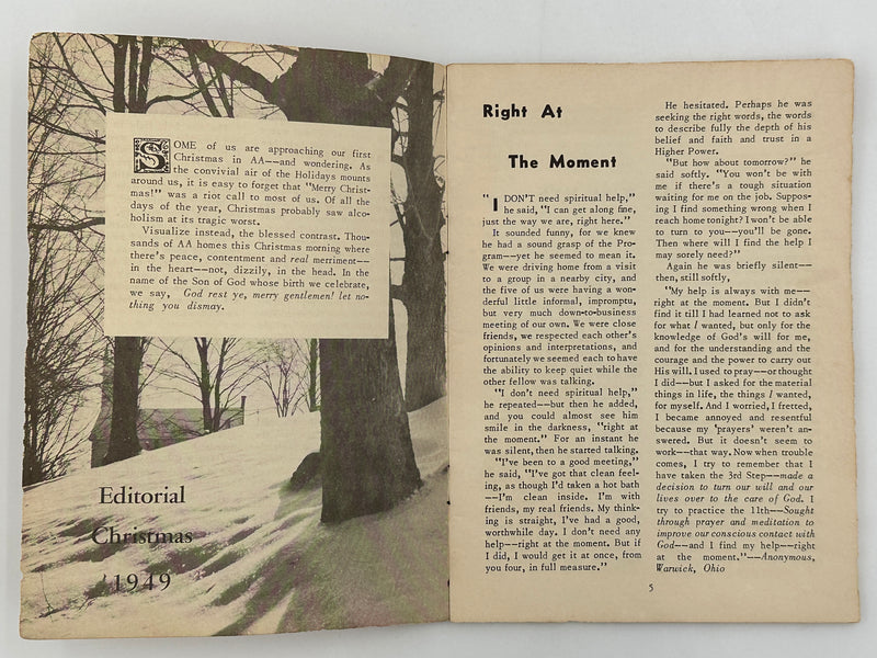 AA Grapevine from December 1949 Recovery Collectibles