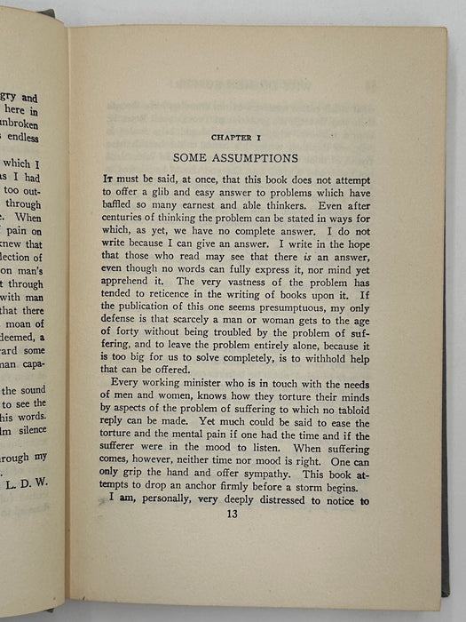 Why Do Men Suffer? by Leslie D. Weatherhead