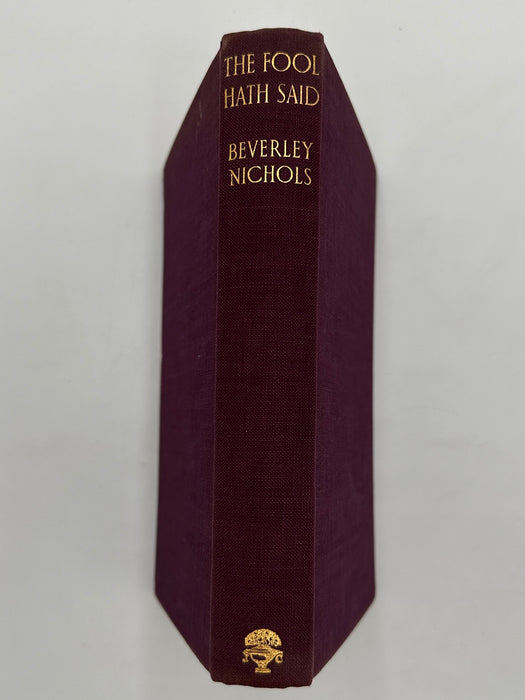 The Fool Hath Said by Beverly Nichols - First printing from 1936 - ODJ