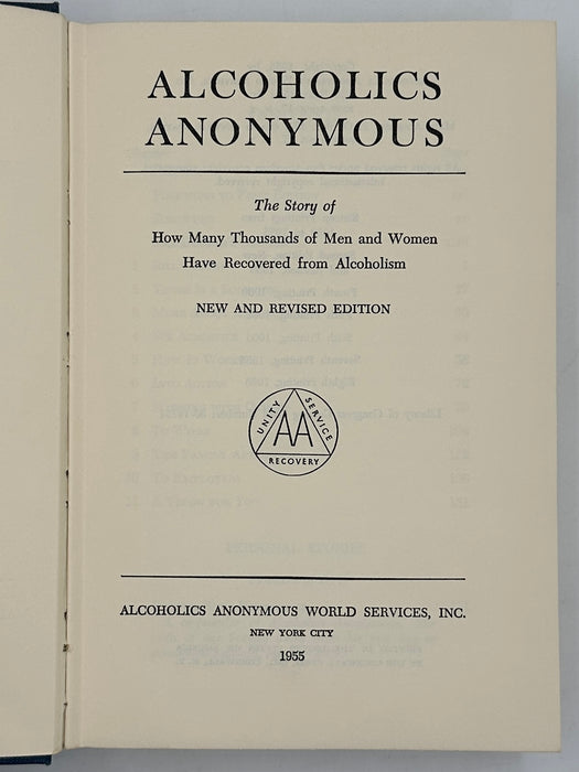 Alcoholics Anonymous Second Edition 8th Printing from 1966 - ODJ