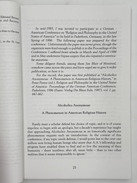 The Collected Ernie Kurtz - First Edition from 1999