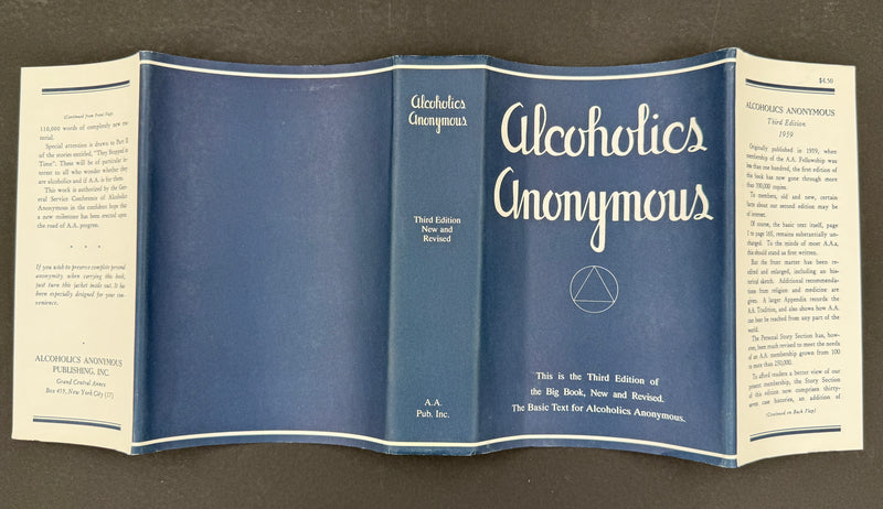 Alcoholics Anonymous — Second Edition, Third Printing (1959) — Reproduction Dust Jacket