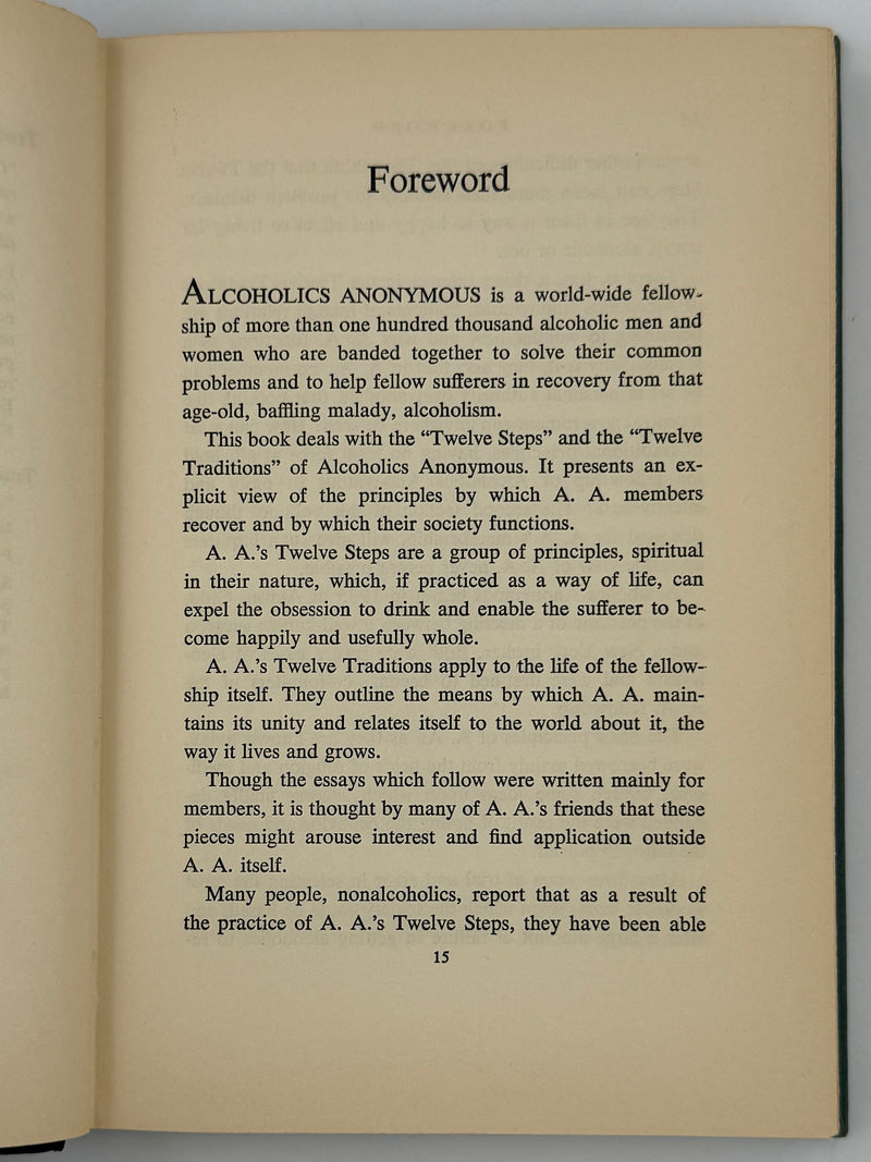 Twelve Steps and Twelve Traditions — First Edition, First Printing (1953) Alcoholics Anonymous Publishing, Inc. — Original Dust Jacket