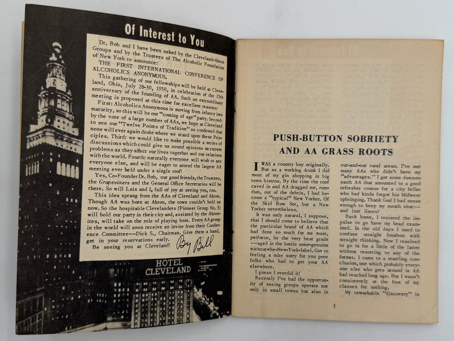 AA Grapevine from April 1950 Recovery Collectibles