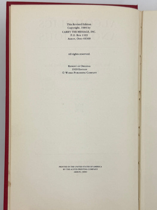 Alcoholics Anonymous 50th Anniversary First Edition by CTM Recovery Collectibles