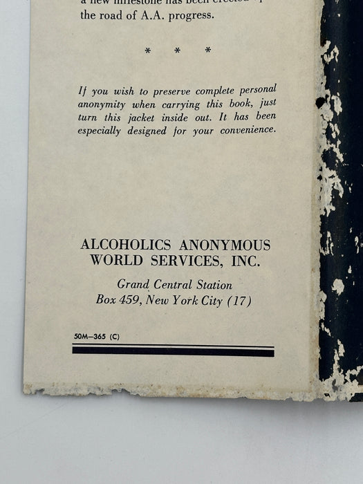 Alcoholics Anonymous 2nd Edition 7th Printing from 1965 - ODJ