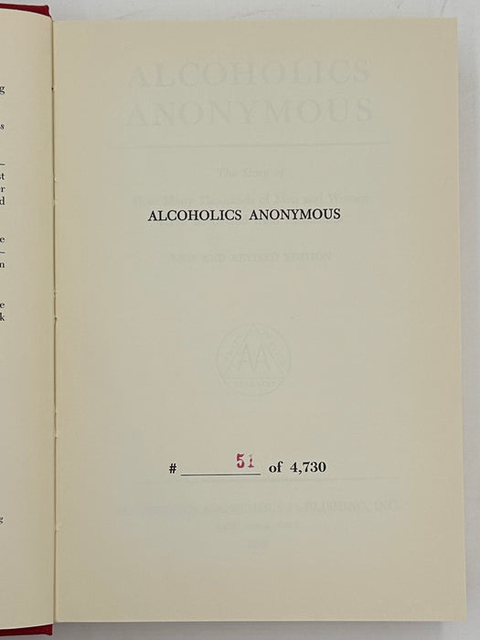 The Little Big Red - Alcoholics Anonymous Double Anniversary Limited Edition