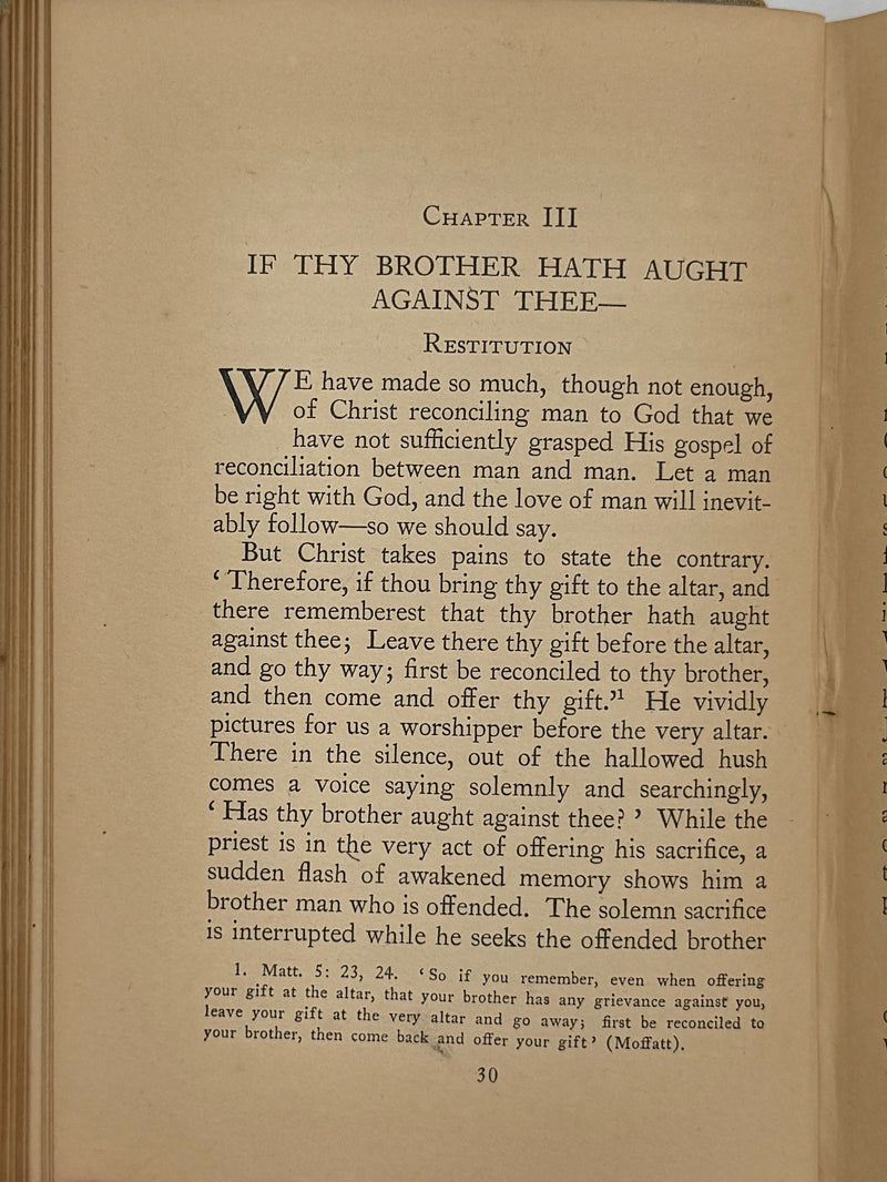 The Eight Points of the Oxford Group by C. Irving Benson - Fourth Printing from 1936