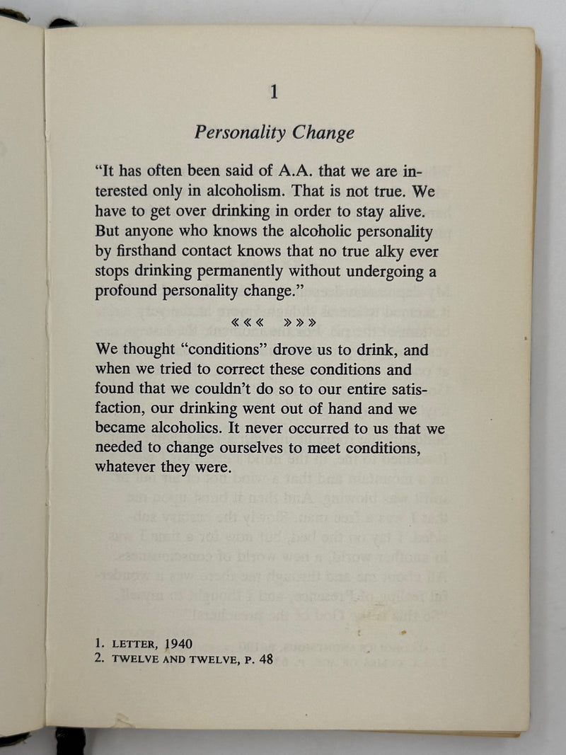 The AA Way of Life - First Printing from 1967 - RDJ